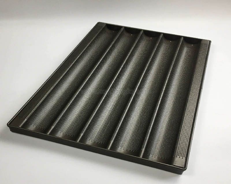 Commercial Kitchen Teflon Coated Non Stick Baguette Aluminum Baking Tray/Pan Commercial Kitchen Teflon Coated Non Stick Baguette Aluminum Baking Tray/Pan