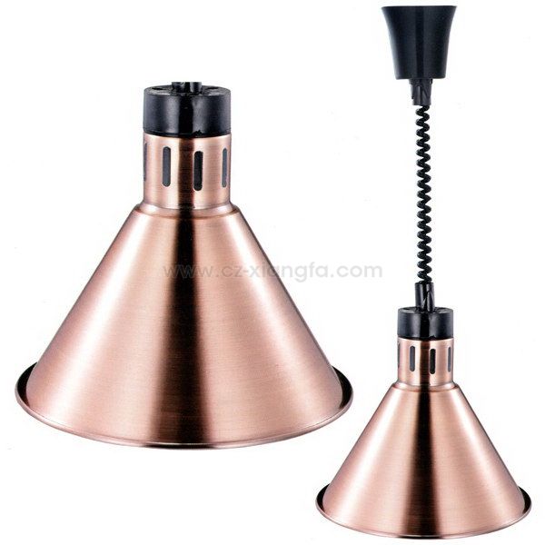 Heat Lamp with Bright Copper Finish Heat Lamp with Bright Copper Finish