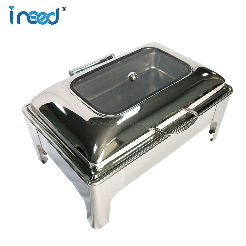 Rectangle Chafing Dish With Glass Lid Rectangle Chafing Dish With Glass Lid