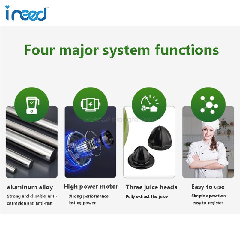 Black Stainless Steel Electric Juicer